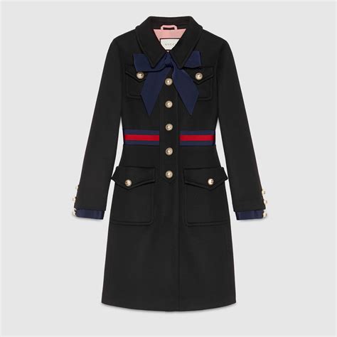 gucci women's wool coat|indigo wool gucci cashmere coat.